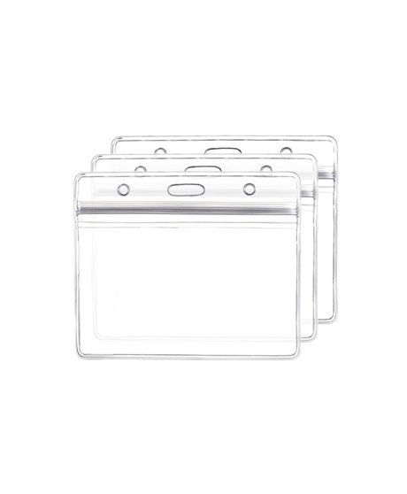 Bolsa Plástica para Cartão de Identificação, Horizontal - Transparente – Goeik