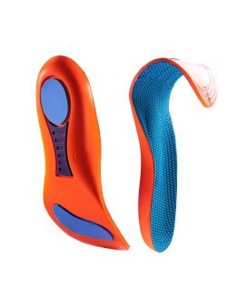 Palmilhas Desportivas 4D, com base Macia, em Azul e Laranja - Goeik