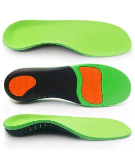 Palmilhas Ortopédicas em EVA, com Suporte para Pés Arqueados - Verde - Goeik