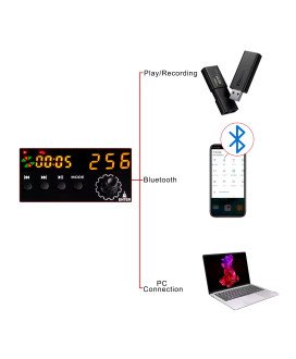 Mesa de Mistura (de Som) de 8 Canais, com Suporte Bluetooth, 256 Efeitos e 48V Phantom Power - Lomeho by Goeik