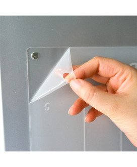 Calendário Mensal Magnético em Acrílico, Reutilizável, com Marcadores Coloridos