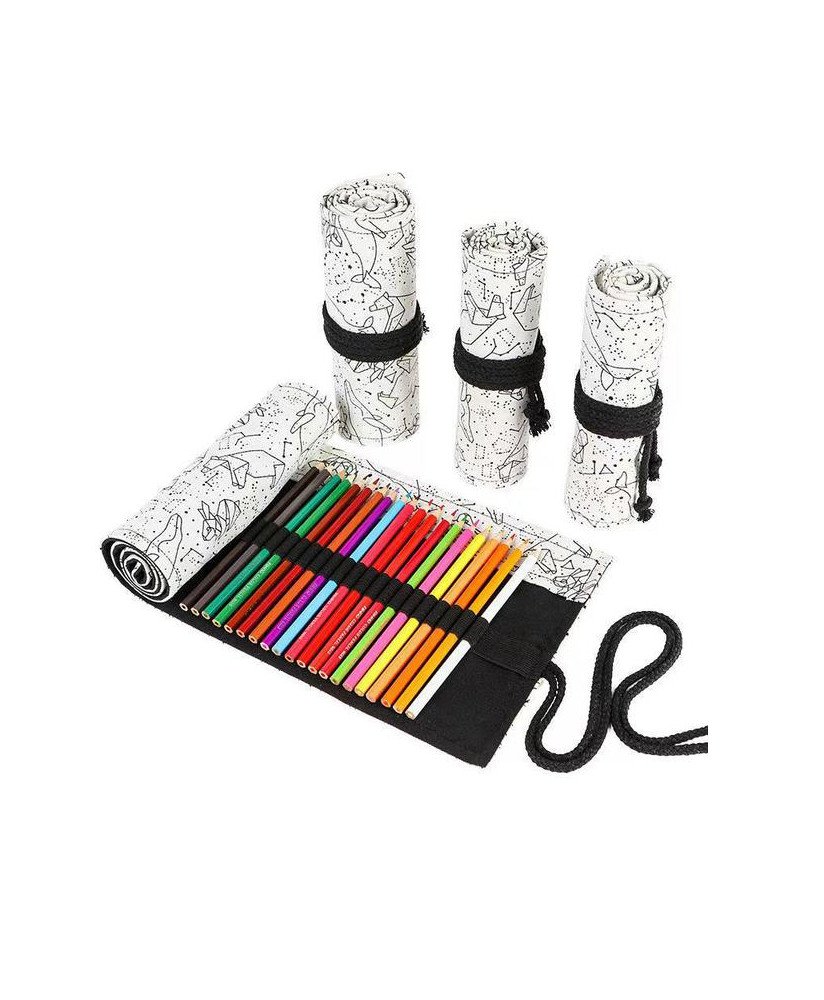 Conjunto de 72 Lápis de Cor, com Estojo - Goeik