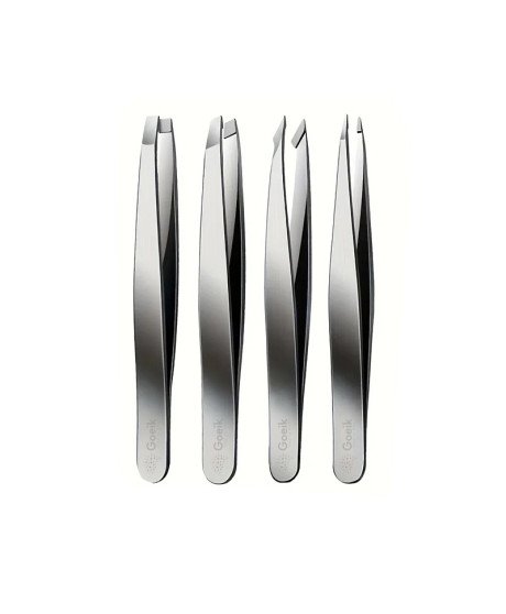 Conjunto de 4 Pinças de Alta Precisão para Sobrancelhas - Goeik