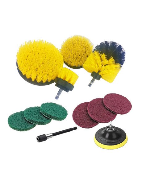 Conjunto de 12 Utensílios de limpeza para aparafusadora