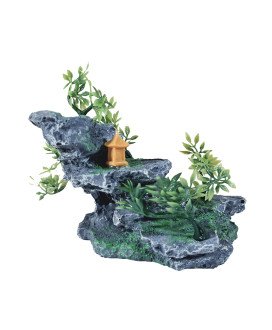 Rochas Decorativas para Aquários, com Plantas Artificiais