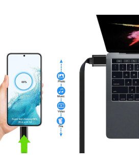 Cabo Adaptador USB para Tipo-C, Flat