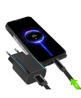 Cabo Adaptador USB para Tipo-C, Flat