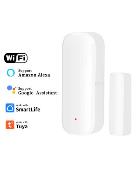 Sensor de Porta ou Janela, compatível com Alexa e Google Assistant, com Alerta no Telemóvel - Goeik