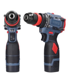 Aparafusadora / Berbequim sem fios, de gama profissional, com 21 níveis de torque - Azul - Goeik