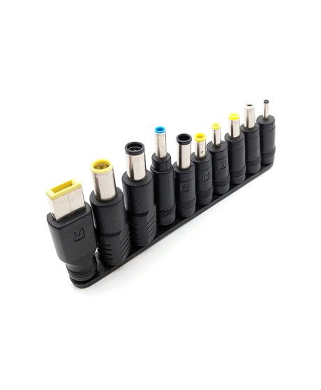 Conjunto de 10 Conetores / Adaptadores de Alimentação para Portátil