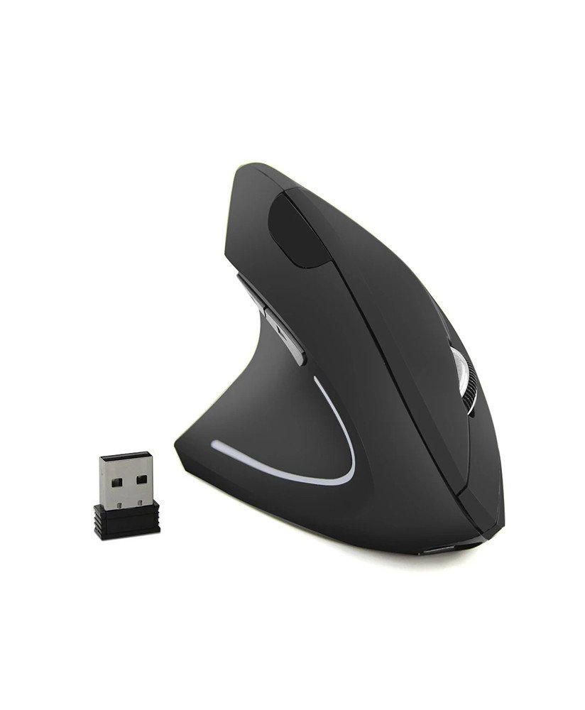 Rato Ergonómico Recarregável Wireless, Para Mão Esquerda