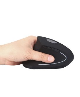 Rato Ergonómico Recarregável Wireless, Para Mão Esquerda