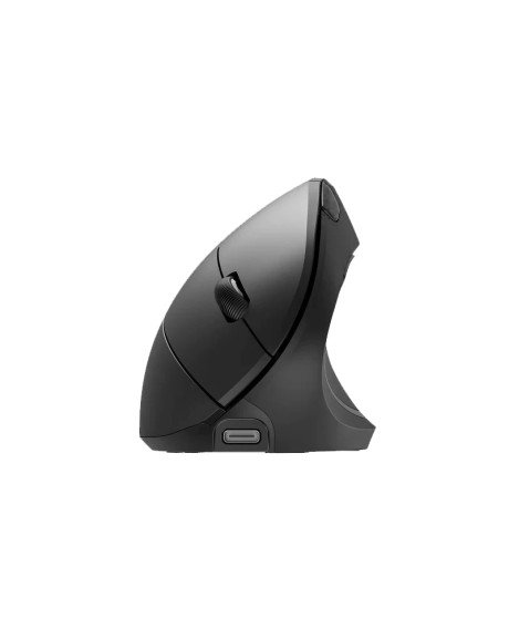 Rato Ergonómico Recarregável com Bluetooth + 2.4GHz, com Pen USB - Preto