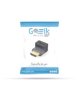 Adaptador HDMI Macho para HDMI Fêmea, de 270º