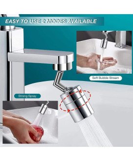 Adaptador / Extensor de Torneira Rotativo, com duas Intensidades de Água