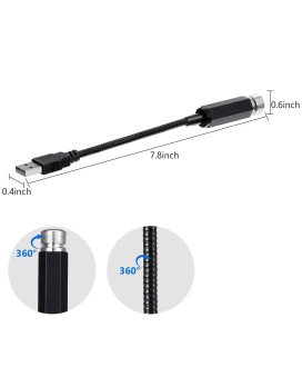 Mini Lâmpada LED USB, Flexível, com Efeitos de Luz Vermelhos