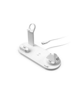 Estação de Carregamento USB, 6 em 1, com Carregamento Wireless, Tipo-C, Lightning e Micro USB - Goeik