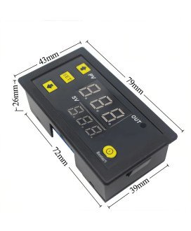 Termóstato com Visor LED para Controlo Digital de Temperatura, de 12V