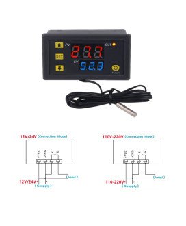 Termóstato com Visor LED para Controlo Digital de Temperatura, de 12V