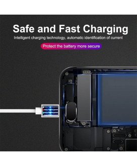 Cabo de Carregamento de Telemóvel e Dados Micro USB para USB de 1 metro e 2 Amperes