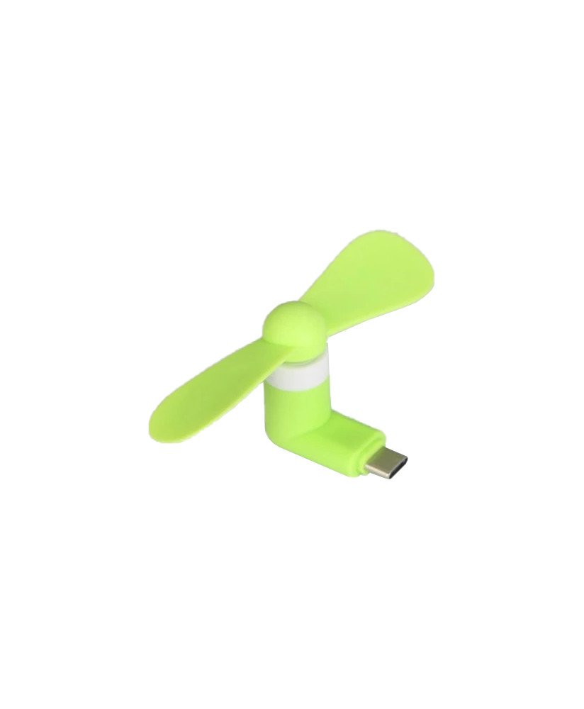 Mini Ventoinha USB Tipo-C Portátil, Verde