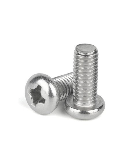 Parafusos de 4mm de Cabeça M2, em Aço Inoxidável - Pack de 100 unidades - Goeik