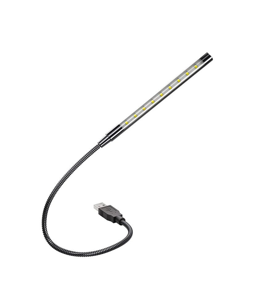 Mini Candeeiro Flexível em LED com Conexão USB - Preto