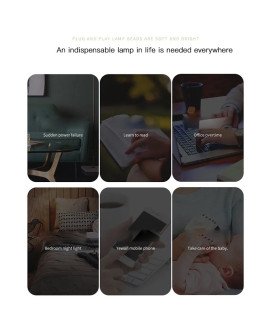 Mini Candeeiro Portátil 360º com Conexão USB - Branco