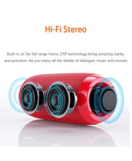 Coluna Bluetooth Portátil, Goeik Flip 5