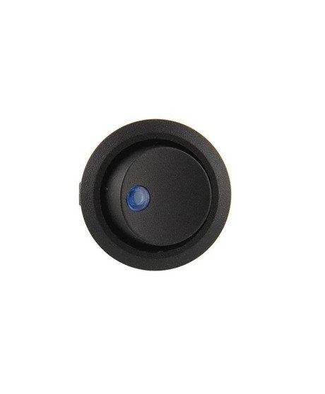 Interruptor Basculante Redondo On/Off com LED 12V