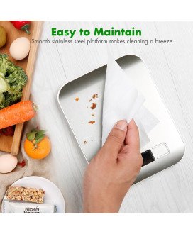 Balança de Cozinha Digital Portátil, para Alimentos até 10Kg, a Pilhas – Cinzento