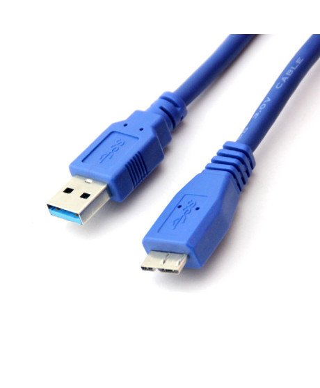 Cabo Adaptador USB 3.0 para Micro USB-B, de 1.8 e 3m – Azul
