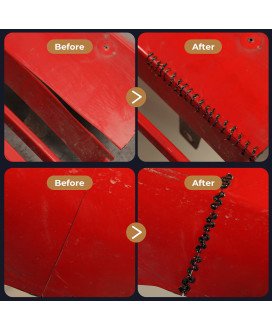 Pistola de Soldar Plástico, com 4 Tipos de Grampos, Alicate e Mala - Preta