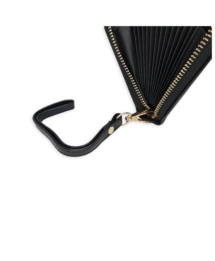 Carteira em Couro, para Dinheiro e 36 Cartões – Preto