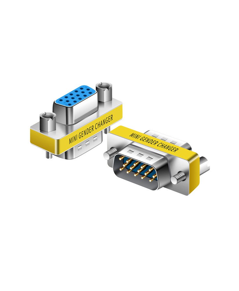 Adaptador VGA Macho para VGA Fêmea
