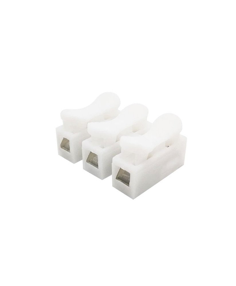 Conetor / Ligador Rápido para Cabos Elétricos, de 3 Entradas e 3 Saídas – Branco