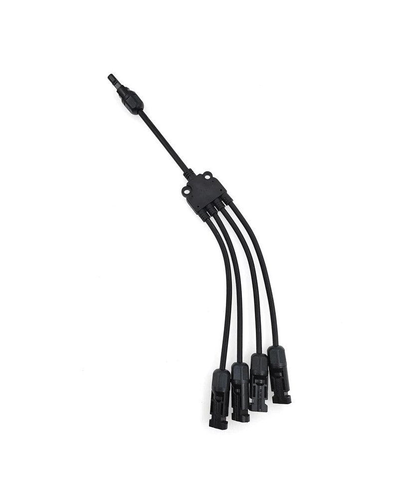 Adaptador para Painel Solar Fotovoltaico com 1 Conetor Fêmea e 4 Machos