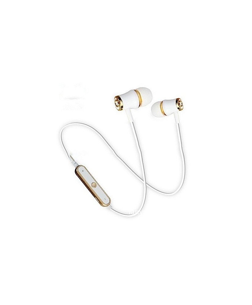 Fones Auriculares Bluetooth sem Fio Premium, Branco Gold