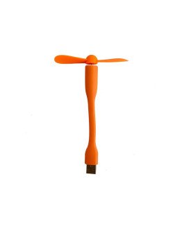 Mini Ventoinha USB Portátil, Flexível e Silenciosa para Computador Laranja - Goeik
