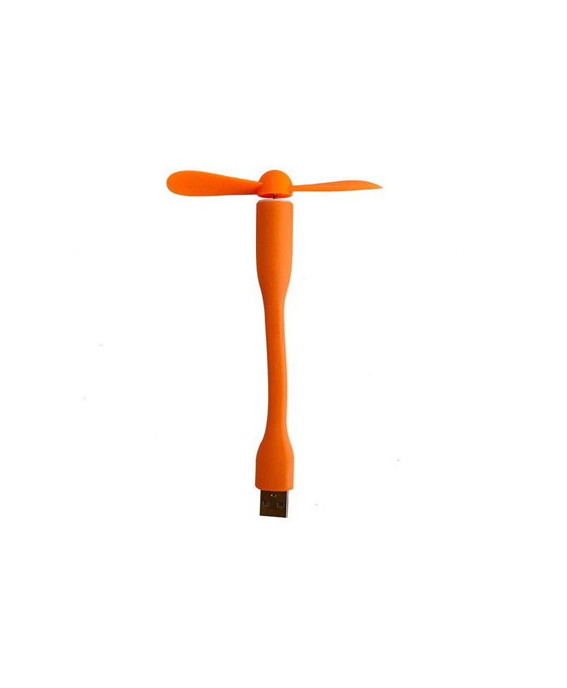 Mini Ventoinha USB Portátil, Flexível e Silenciosa para Computador Laranja - Goeik