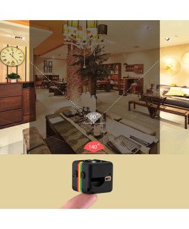 Mini Câmara de Espião 720p/1080p, com Visão Noturna, Sensor de Movimento e Ângulo de Visão 140º - Goeik