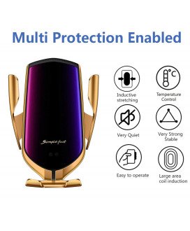 Suporte de Telemóvel com Carregamento Wireless e Sensor Automático