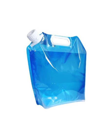 Saco de Água Dobrável Portátil de 5L, para Exterior – Azul – Goeik