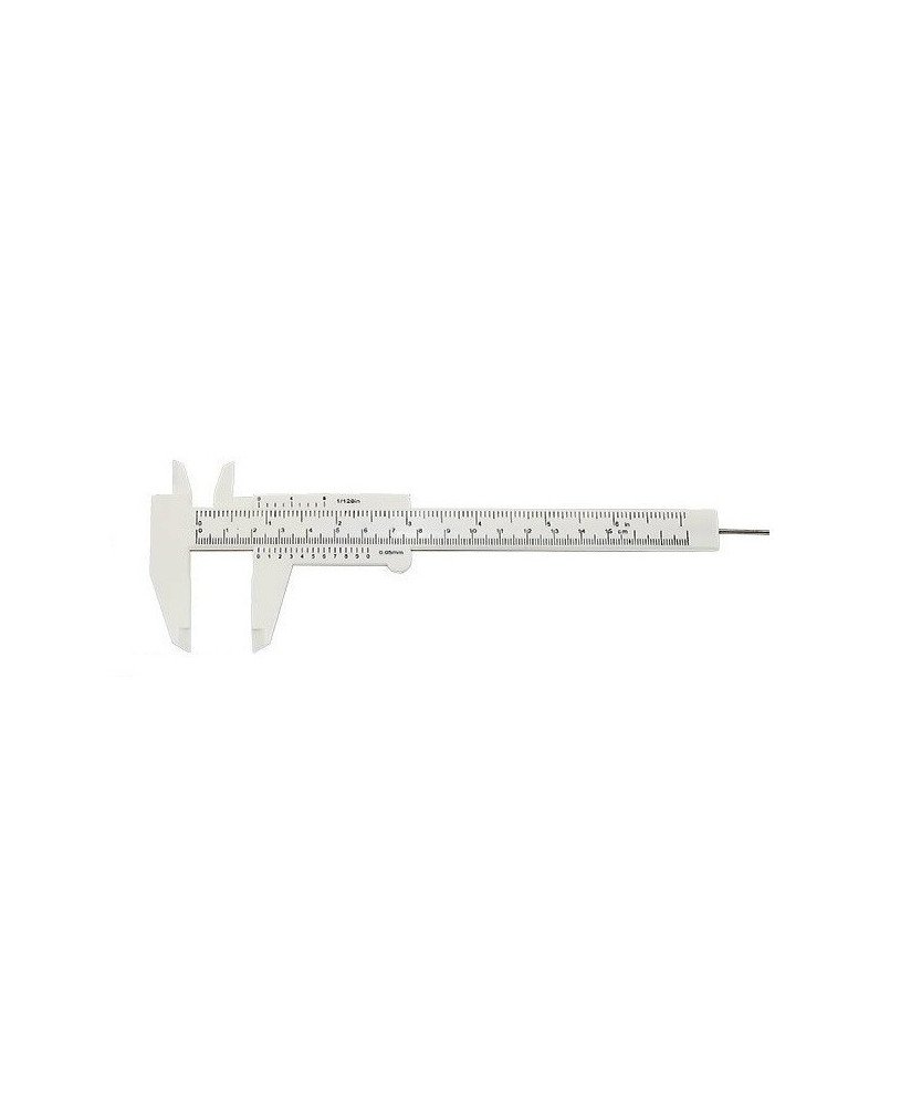 Peclise Paquímetro 15cm, Cinzento - Plástico