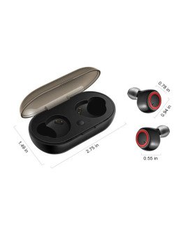 Auriculares Bluetooth TWS Y50, com Caixa de Carregamento