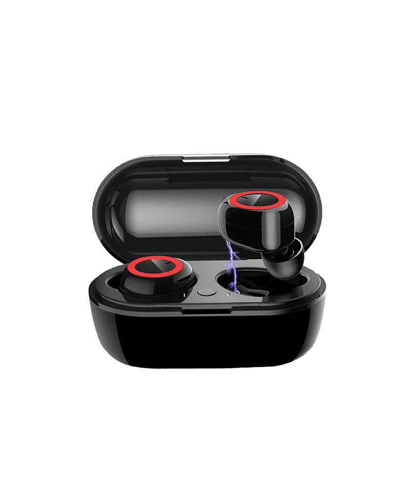 Auriculares Bluetooth TWS Y50, com Caixa de Carregamento