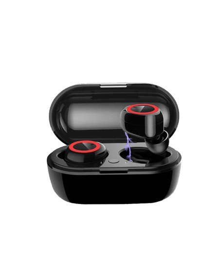 Auriculares Bluetooth TWS Y50, com Caixa de Carregamento