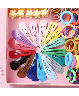Kit de Acessórios para Penteados de Criança, Com Elásticos e Ganchos