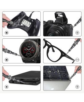 Kit de Ferramentas para Dispositivos Eletrónicos, 115 em 1, com Chave de Fendas - Cinzento