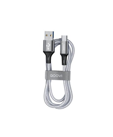 Cabo Adaptador USB para Tipo-C com Carregamento Rápido - Cinzento - Qoovi by Goeik